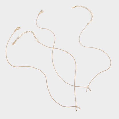 Makeawish Gold/Clear Multi Women's Necklaces - Gift set | Aldo Trending