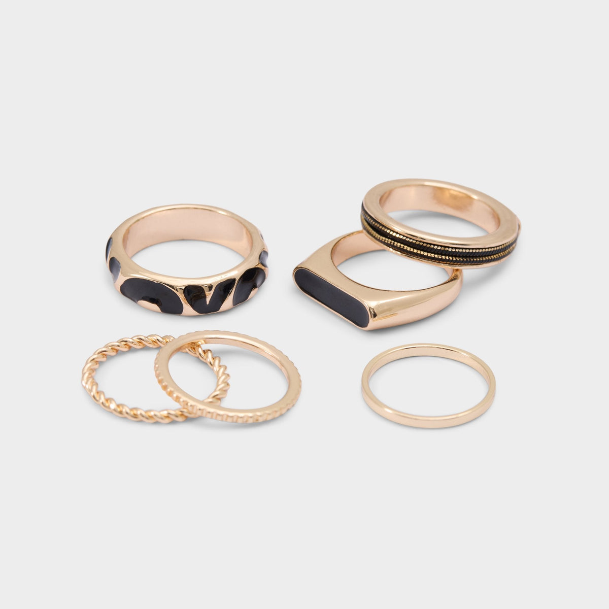 Wildora in Black Gold Multi - Stackable rings | Aldo Best Seller