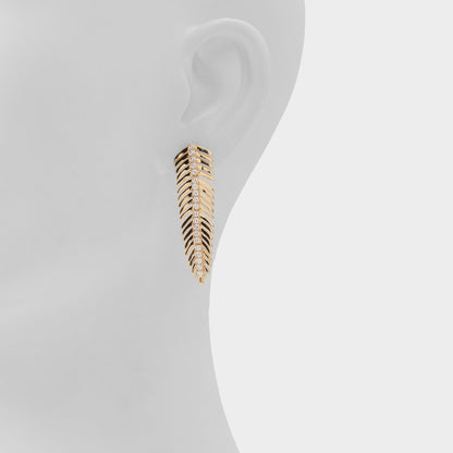 Feathers in Gold Clear Multi - Earrings | Aldo New