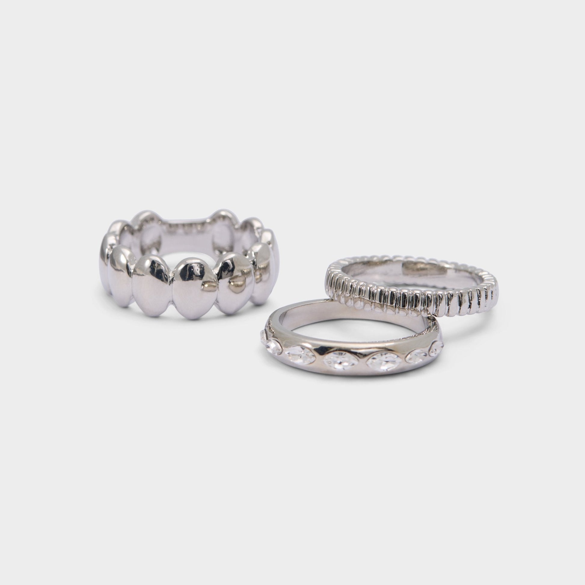 Bublle in Silver Clear Multi - Stackable rings | Aldo Featured