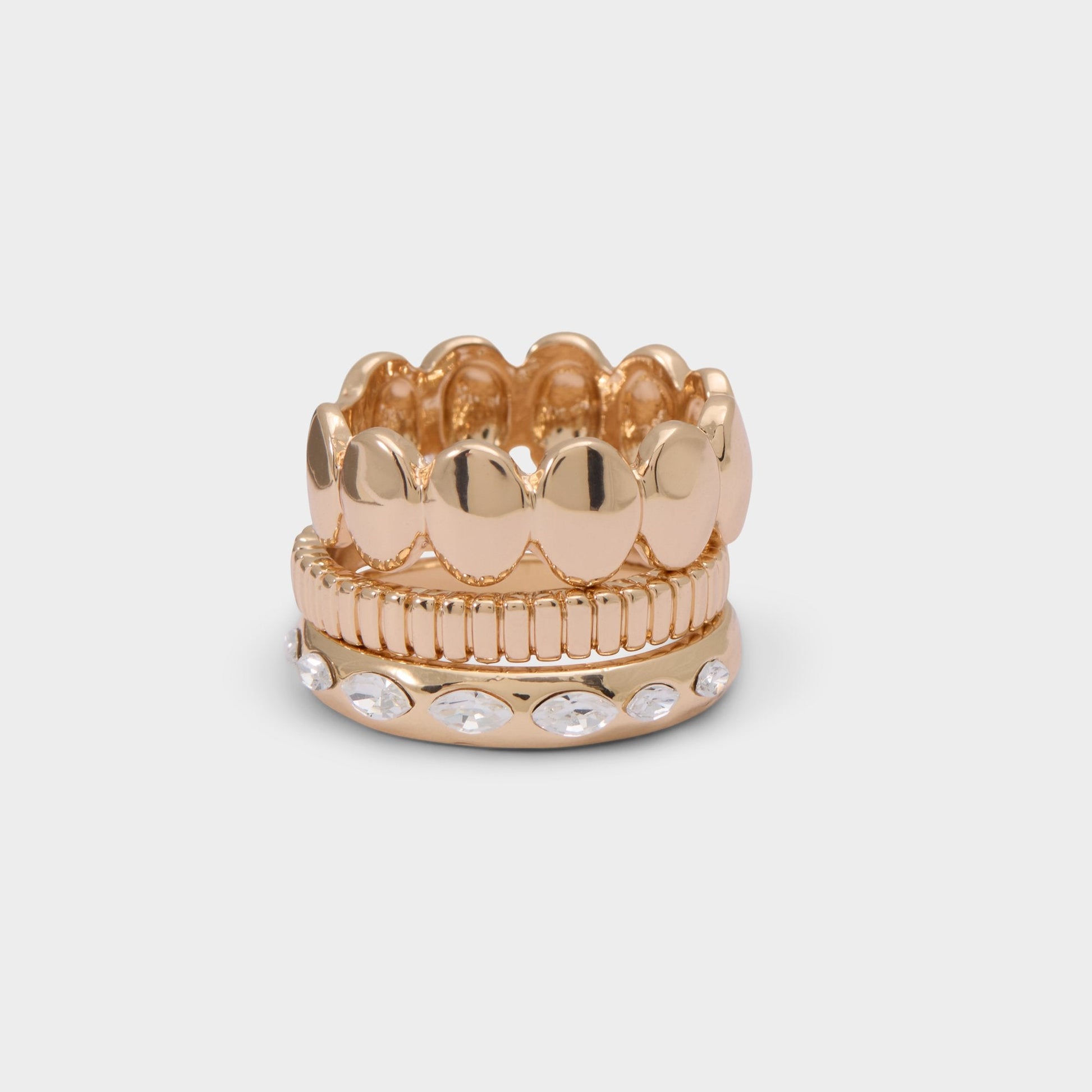 Bublle in Gold Clear Multi - Stackable rings | Aldo Best Seller