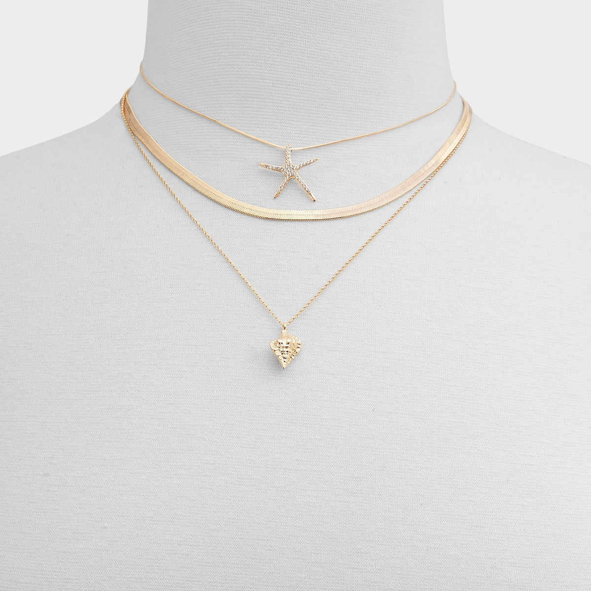 Seascharms Gold/Clear Multi Women's Necklaces - Layered necklace | Aldo Premium