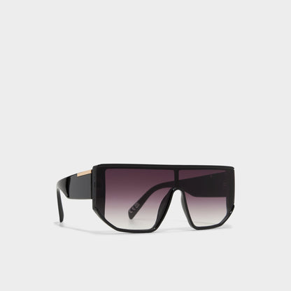 Thiedan Black/Gold Multi Women's Shield - Shield sunglasses | Aldo New