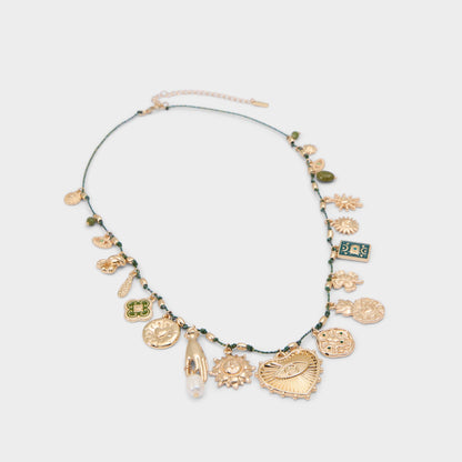 Bohemian in Dark Green - Charm necklace | Aldo Trending