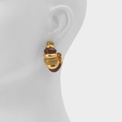 Samarra in Light Brown - Hoop earrings | Aldo Signature