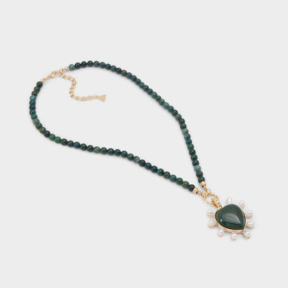 Preciousheart in Dark Green - Necklace | Aldo Classic