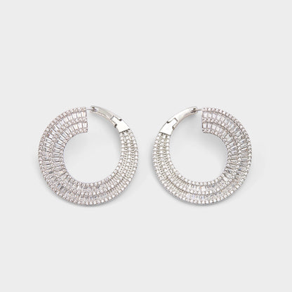 Caldy Silver/Clear Multi Women's Earrings - Hoop earrings | Aldo Signature