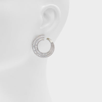 Caldy Silver/Clear Multi Women's Earrings - Hoop earrings | Aldo Signature