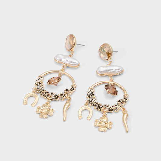 Chances in Champagne - Chandelier earrings | Aldo Classic