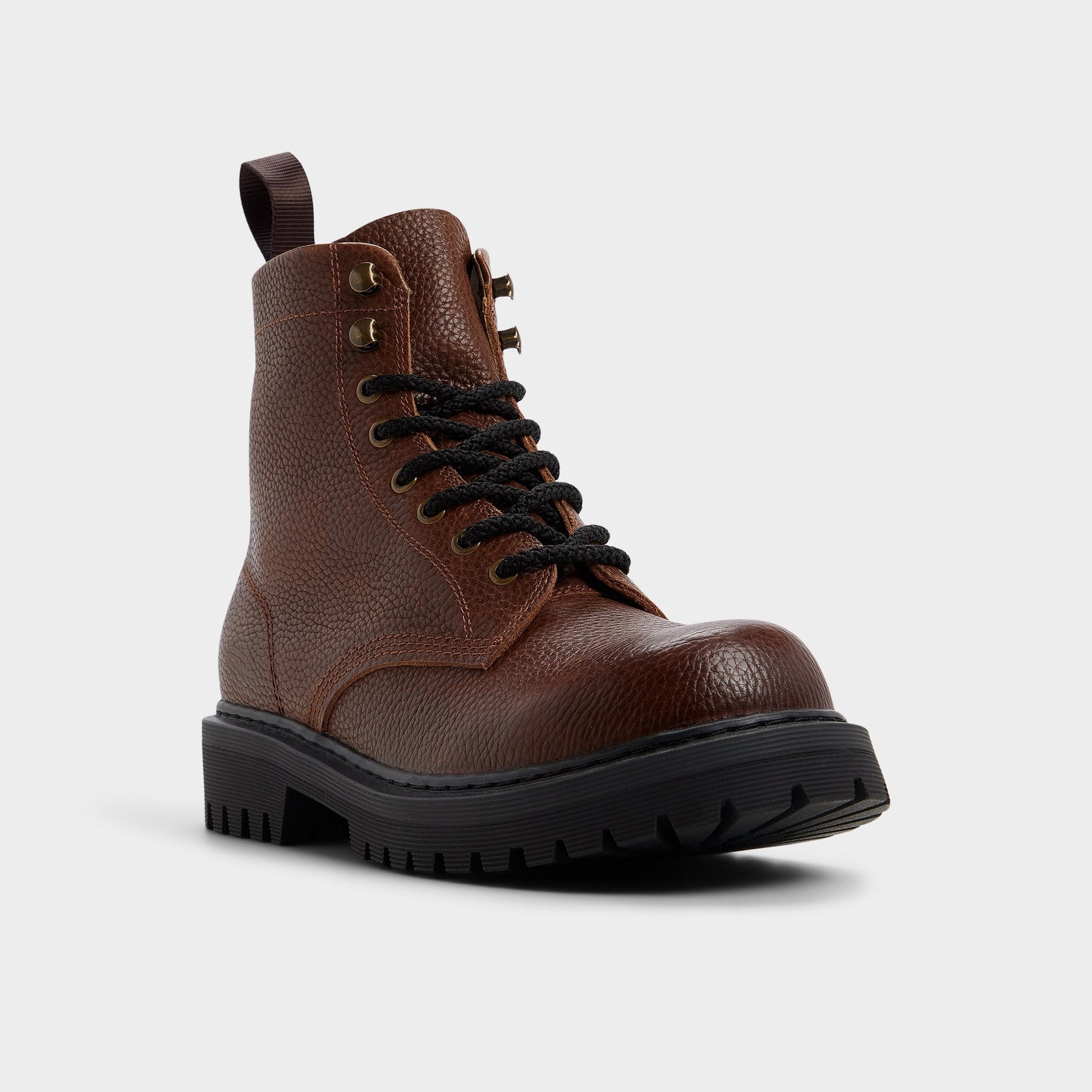 Doublezero in Dark Brown - Combat boot, Lug sole | Aldo Best Seller