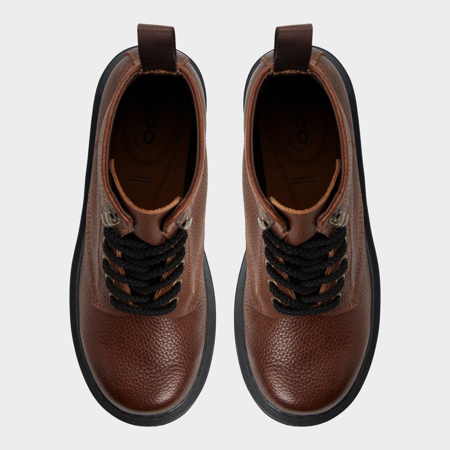 Doublezero in Dark Brown - Combat boot, Lug sole | Aldo Best Seller