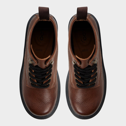 Doublezero in Dark Brown - Combat boot, Lug sole | Aldo Best Seller