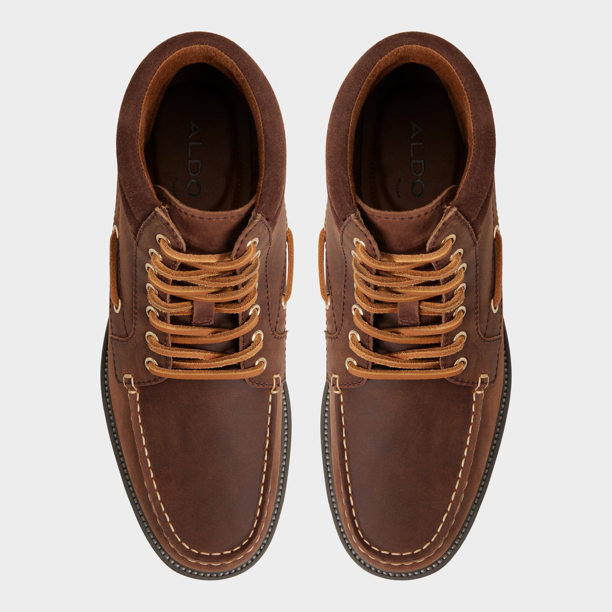 Farrell in Medium Brown - Combat boot, Lug sole | Aldo Essential