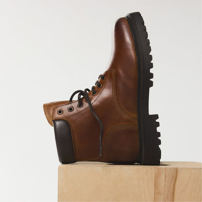 Draco in Cognac - Combat boot, Lug sole | Aldo New