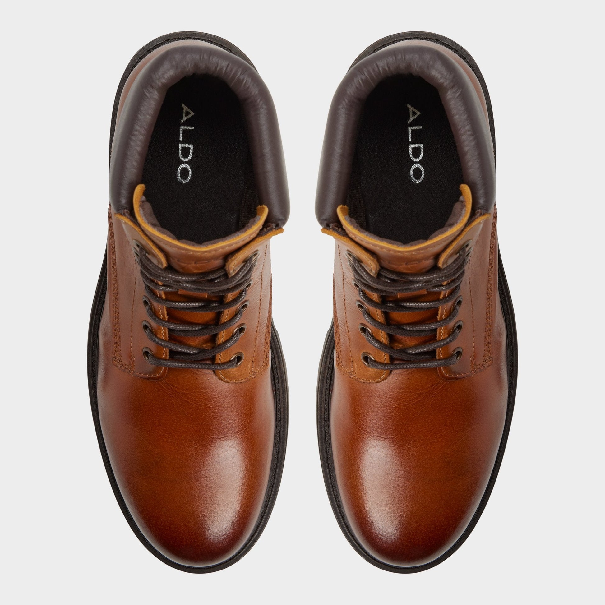 Draco in Cognac - Combat boot, Lug sole | Aldo New