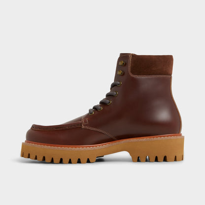 Grier in Medium Brown - Combat boot, Lug sole | Aldo Classic