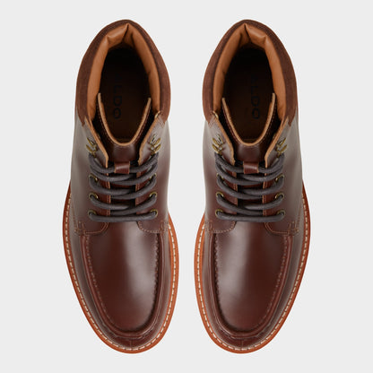 Grier in Medium Brown - Combat boot, Lug sole | Aldo Classic