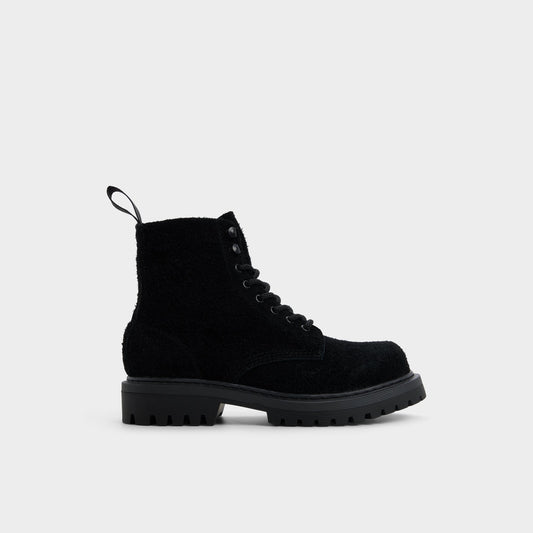 Doublezero in Black - Combat boot, Lug sole | Aldo Featured
