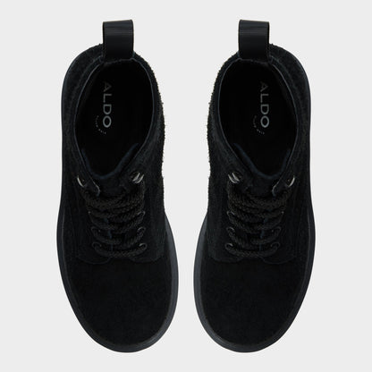 Doublezero in Black - Combat boot, Lug sole | Aldo Featured