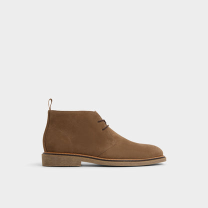 Jefrey Dark Brown Leather Suede Men's Chukka boots - Chukka boot | Aldo Essential