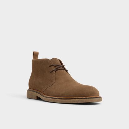 Jefrey Dark Brown Leather Suede Men's Chukka boots - Chukka boot | Aldo Essential