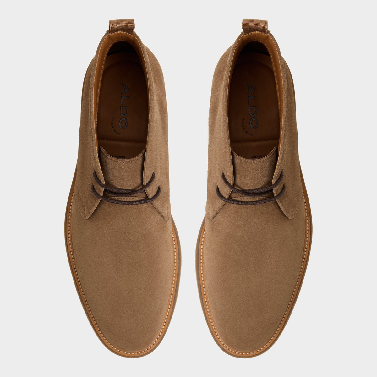 Jefrey Dark Brown Leather Suede Men's Chukka boots - Chukka boot | Aldo Essential