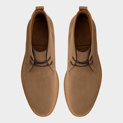 Jefrey Dark Brown Leather Suede Men's Chukka boots - Chukka boot | Aldo Essential