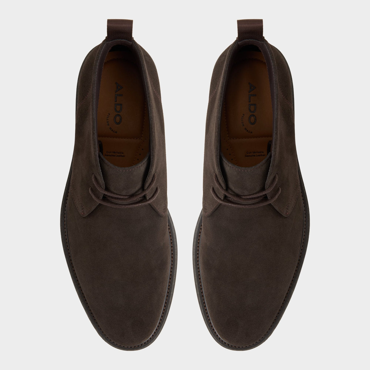 Jefrey Dark Brown Leather Suede Men's Chukka boots - Chukka boot | Aldo New