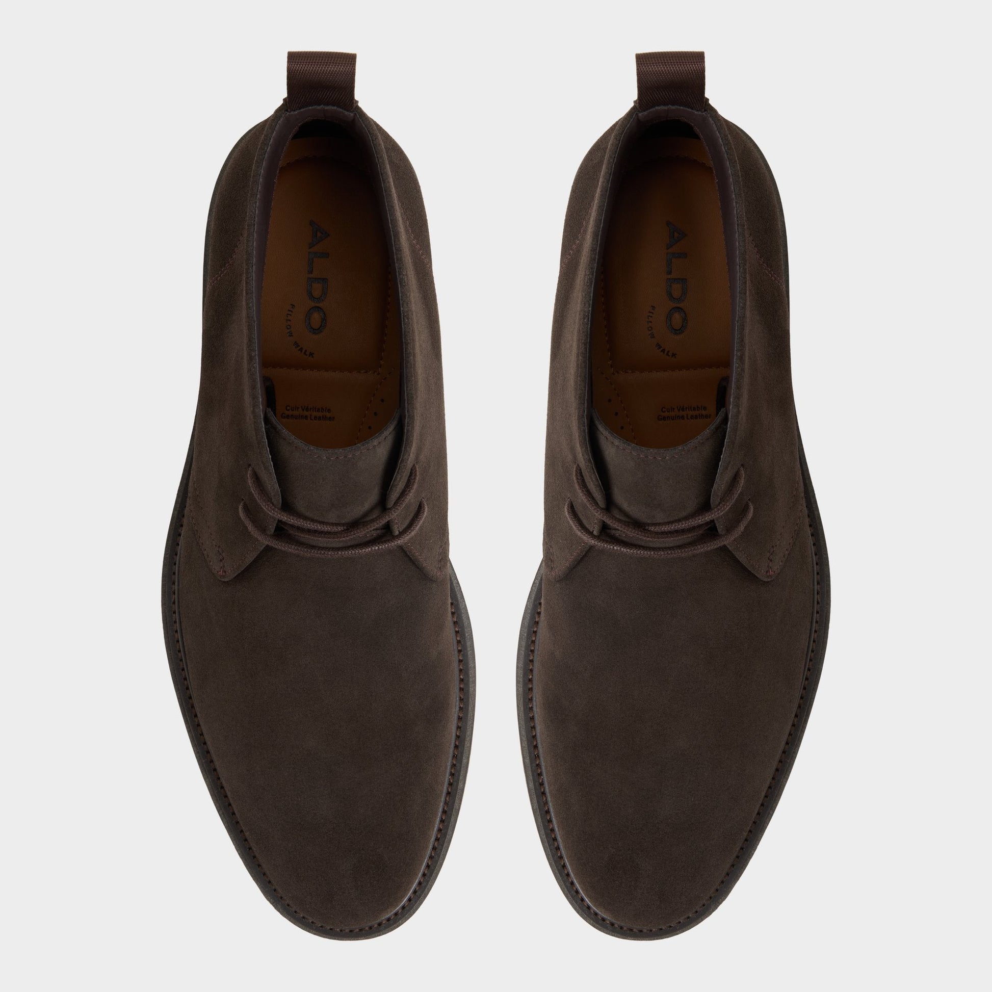 Jefrey Dark Brown Leather Suede Men's Chukka boots - Chukka boot | Aldo New