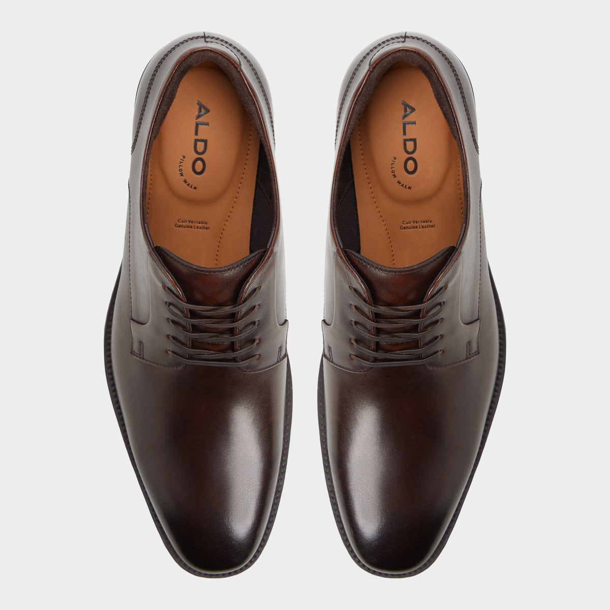Teodoro Medium Brown Men's Dress Shoes - Derby shoe | Aldo Signature