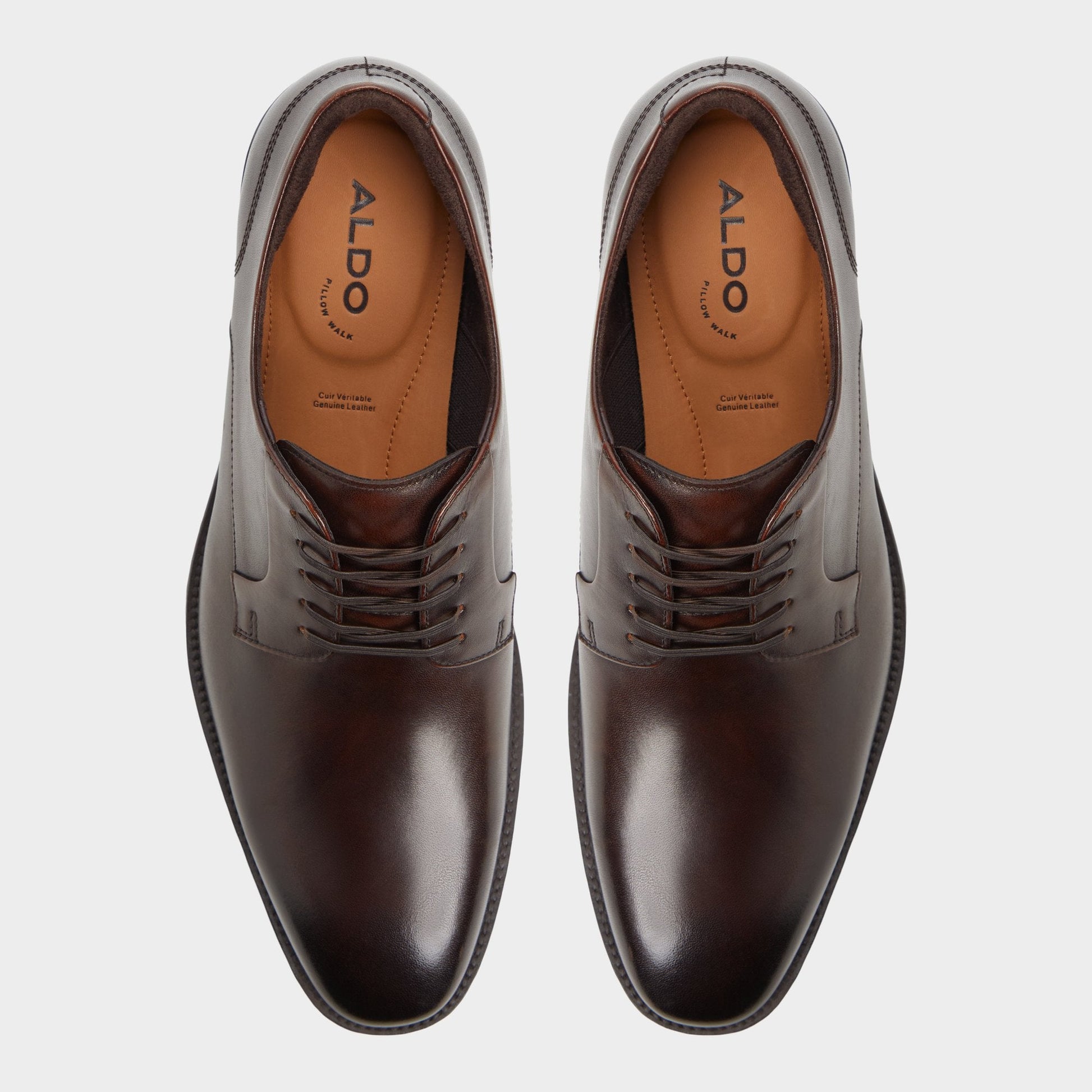 Teodoro Medium Brown Men's Dress Shoes - Derby shoe | Aldo Signature