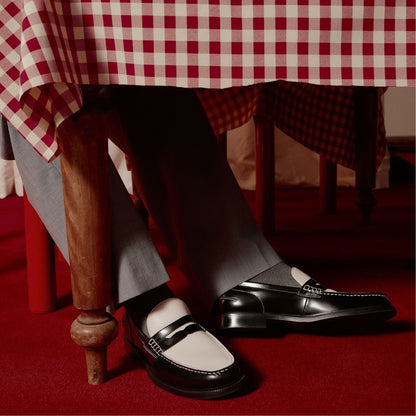Kieran Black/White Men's Dress Shoes - Loafer | Aldo Classic