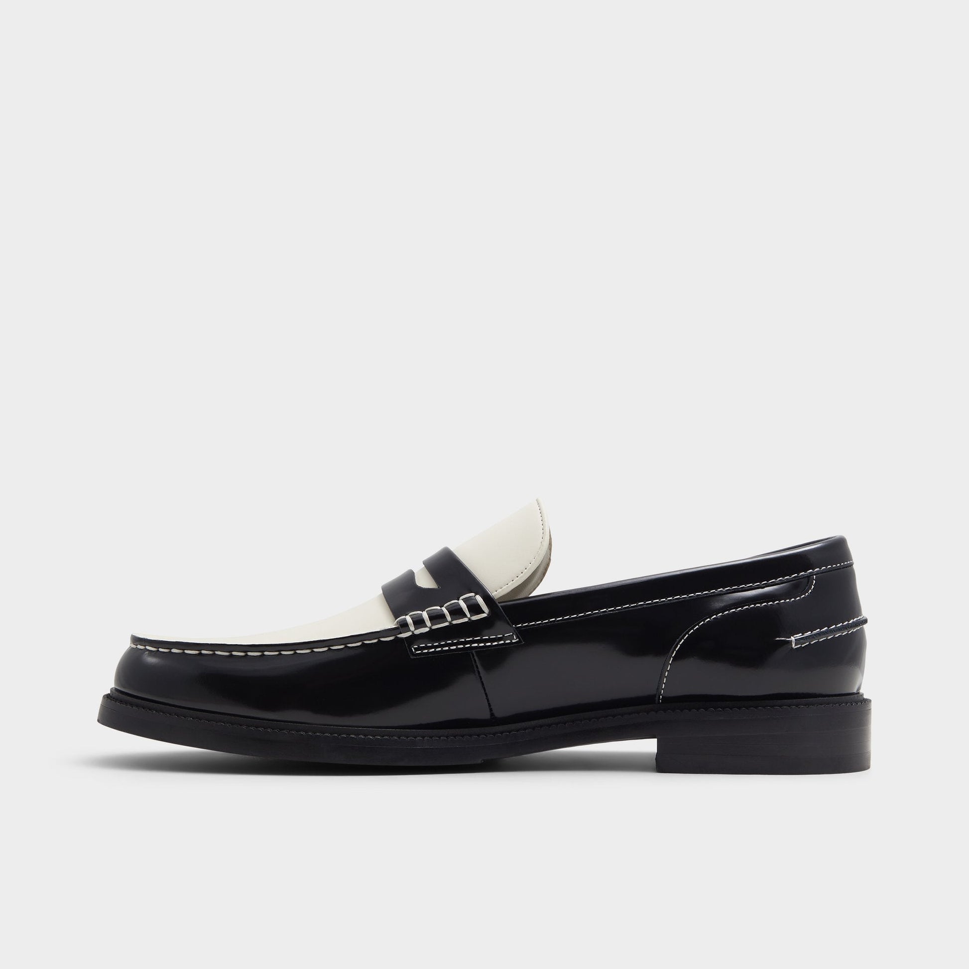 Kieran Black/White Men's Dress Shoes - Loafer | Aldo Classic