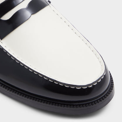 Kieran Black/White Men's Dress Shoes - Loafer | Aldo Classic