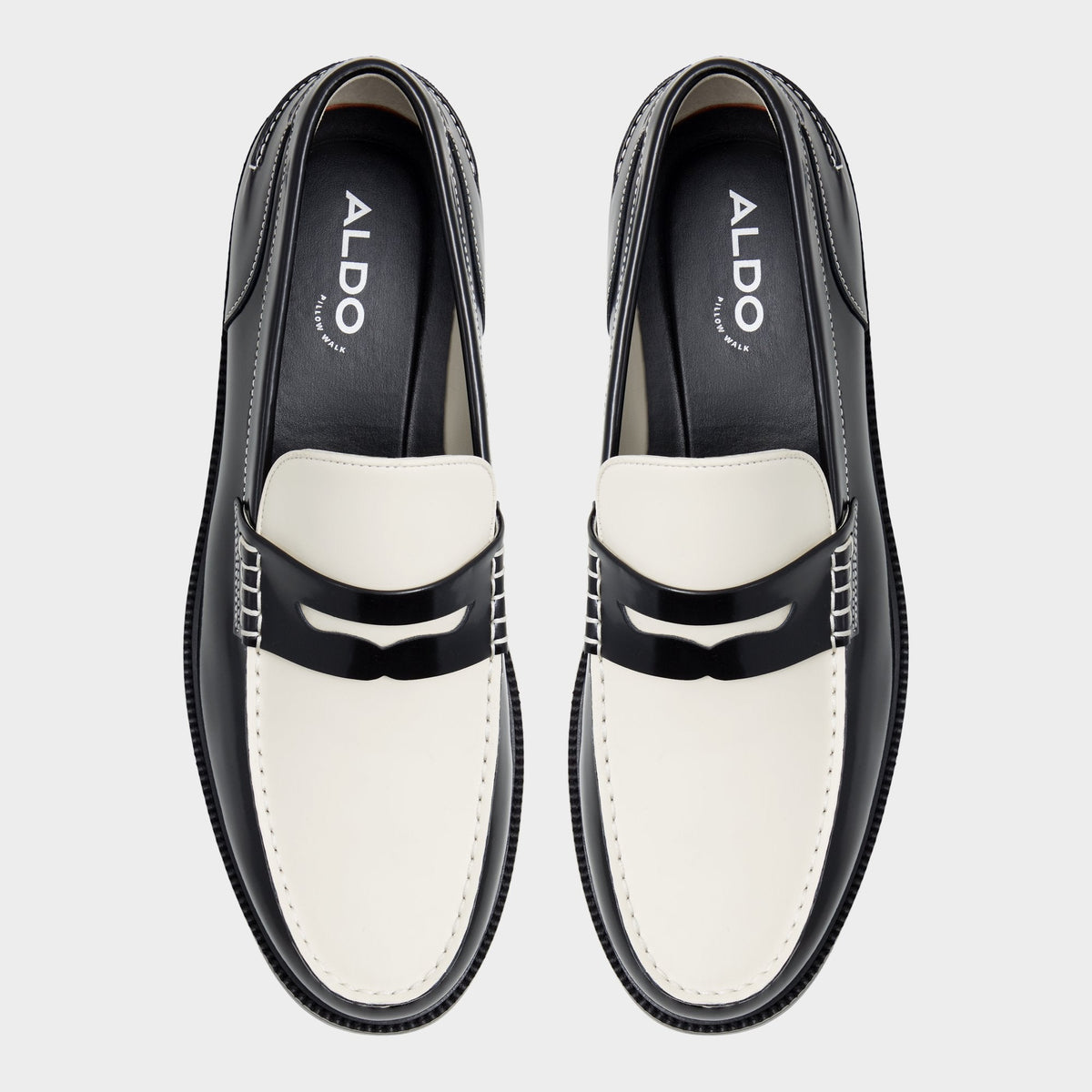 Kieran Black/White Men's Dress Shoes - Loafer | Aldo Classic