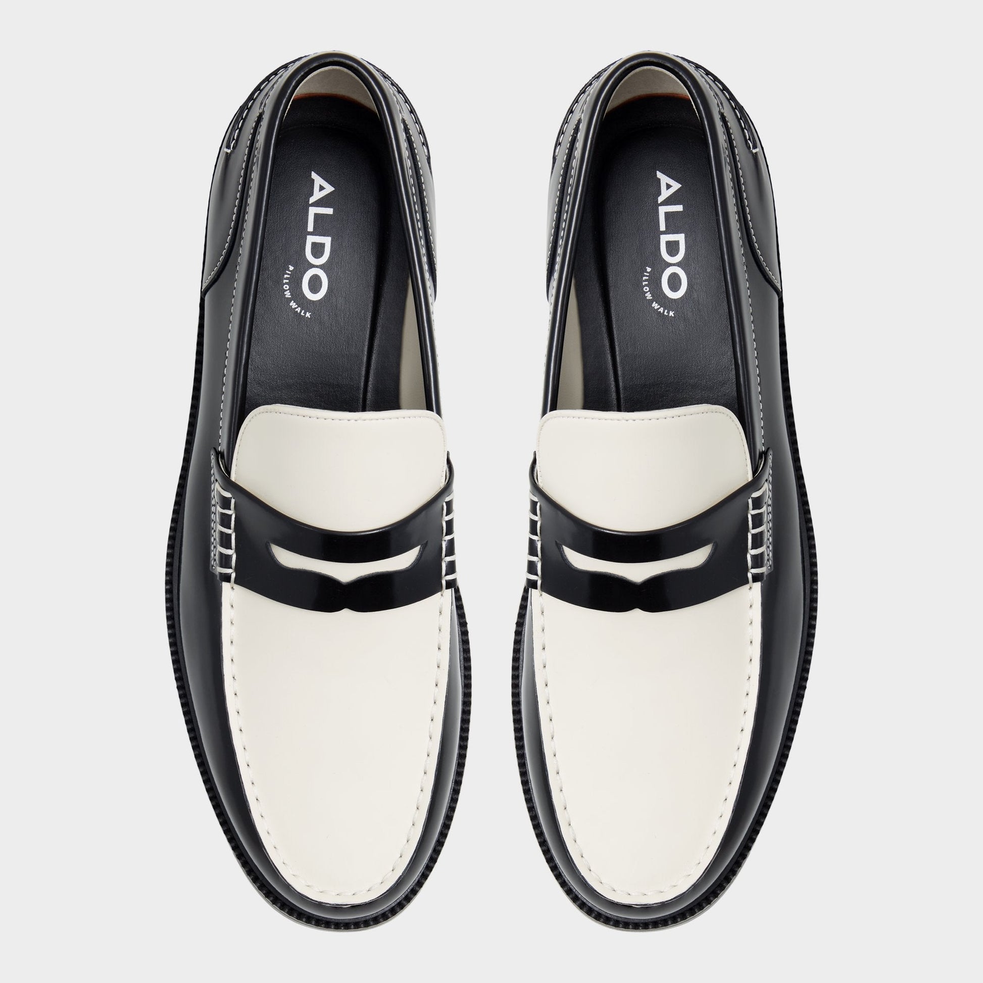 Kieran Black/White Men's Dress Shoes - Loafer | Aldo Classic