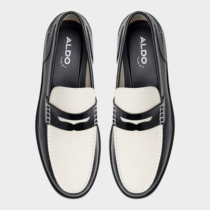 Kieran Black/White Men's Dress Shoes - Loafer | Aldo Classic
