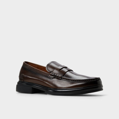 Tucker Other Brown Leather Smooth Men's Loafers & Slip-Ons - Loafer | Aldo Best Seller