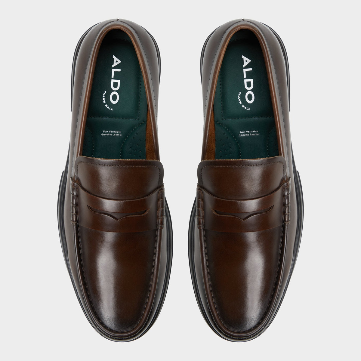 Tucker Other Brown Leather Smooth Men's Loafers & Slip-Ons - Loafer | Aldo Best Seller