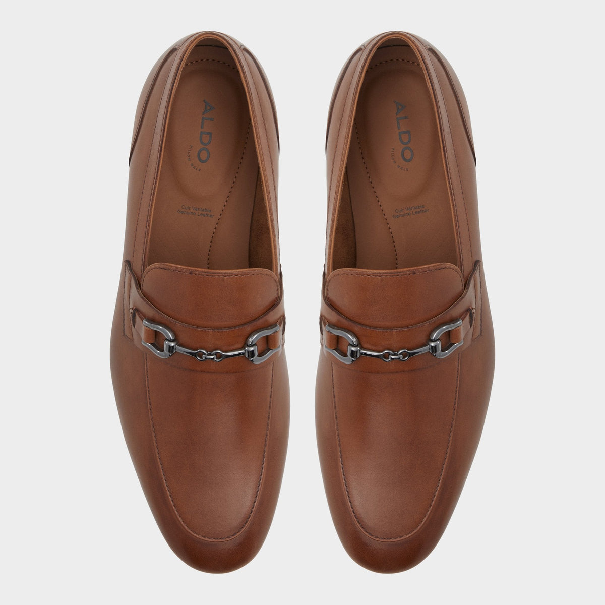 Marinho Cognac Leather Smooth Men's Dress Shoes - Loafer | Aldo Best Seller