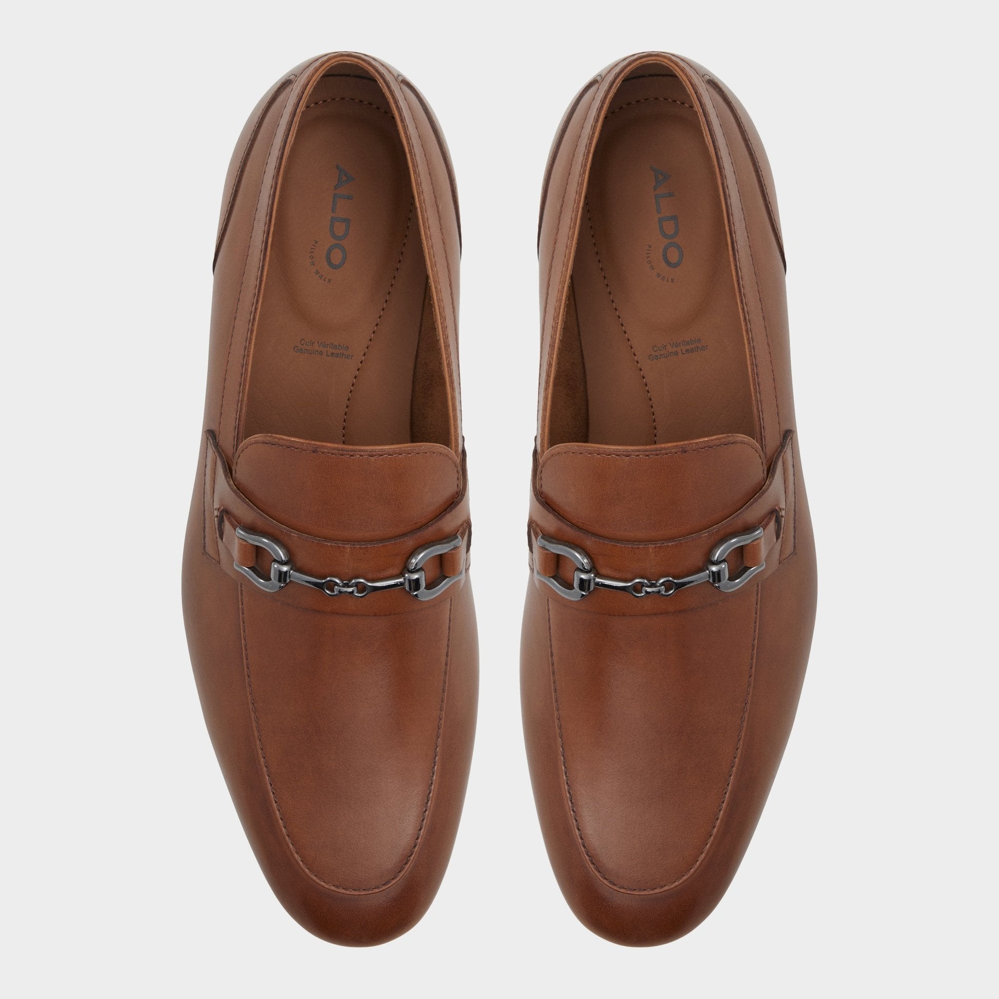 Marinho Cognac Leather Smooth Men's Dress Shoes - Loafer | Aldo Best Seller