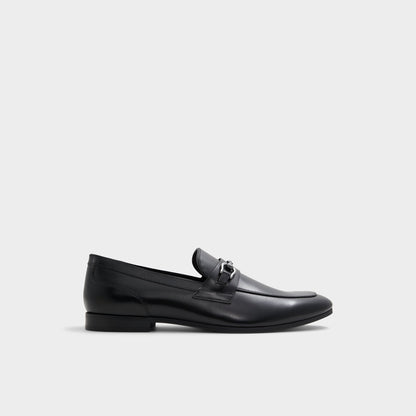 Marinho Open Black Leather Smooth Men's Dress Shoes - Loafer | Aldo Essential