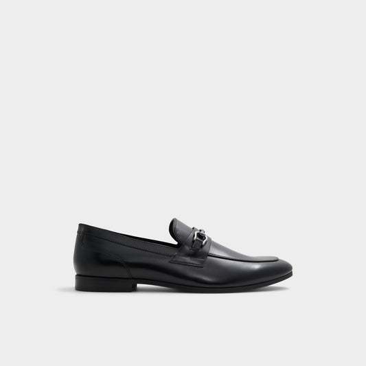 Marinho Open Black Leather Smooth Men's Dress Shoes - Loafer | Aldo Essential