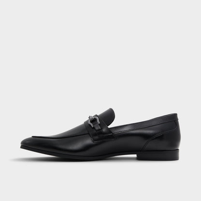 Marinho Open Black Leather Smooth Men's Dress Shoes - Loafer | Aldo Essential