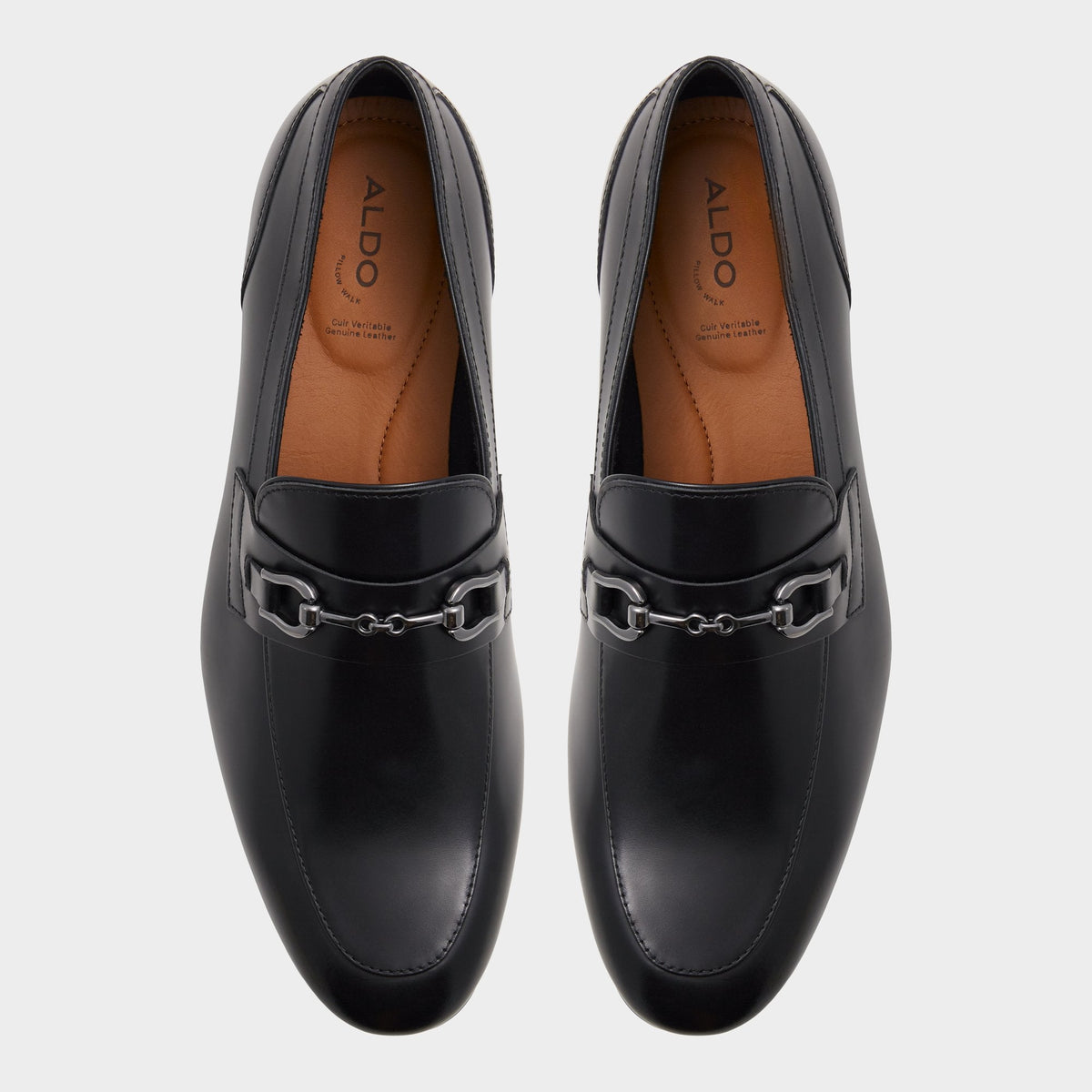 Marinho Open Black Leather Smooth Men's Dress Shoes - Loafer | Aldo Essential