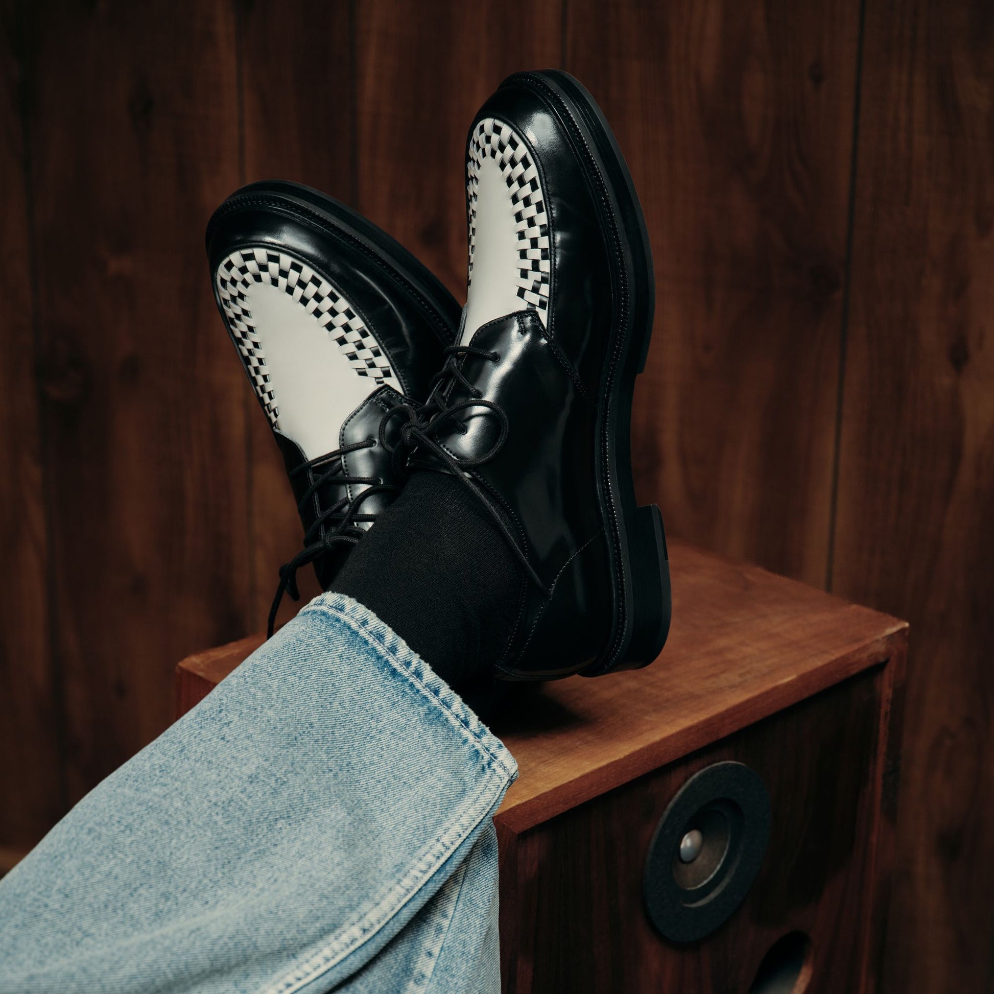 Rocco in Black White - Oxford shoe | Aldo Classic
