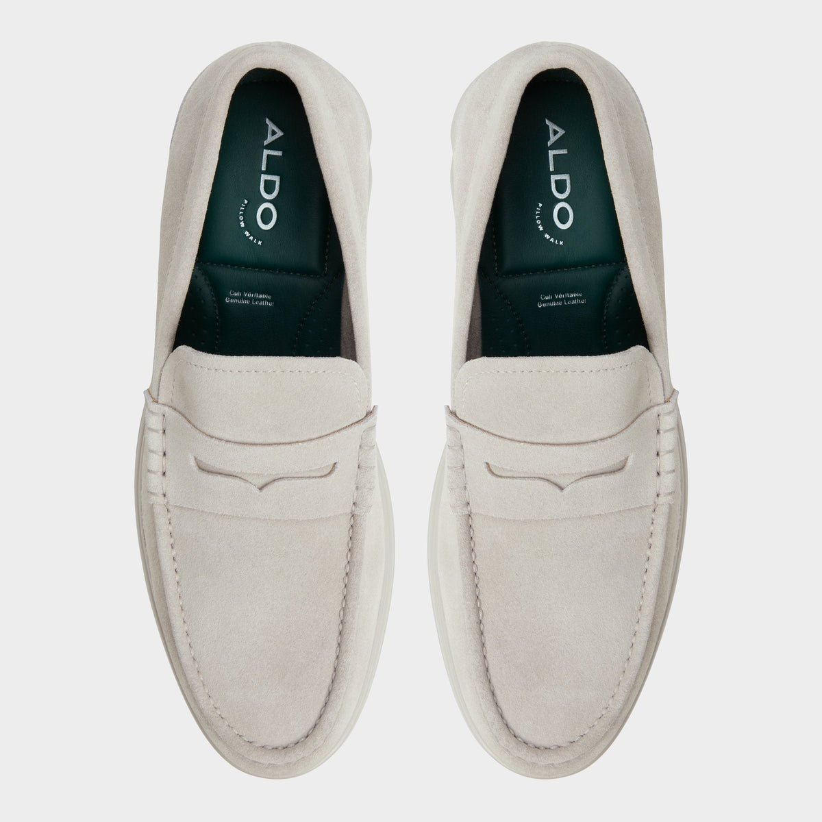 Tucker Light Grey Men's Dress Shoes - Loafer | Aldo Signature