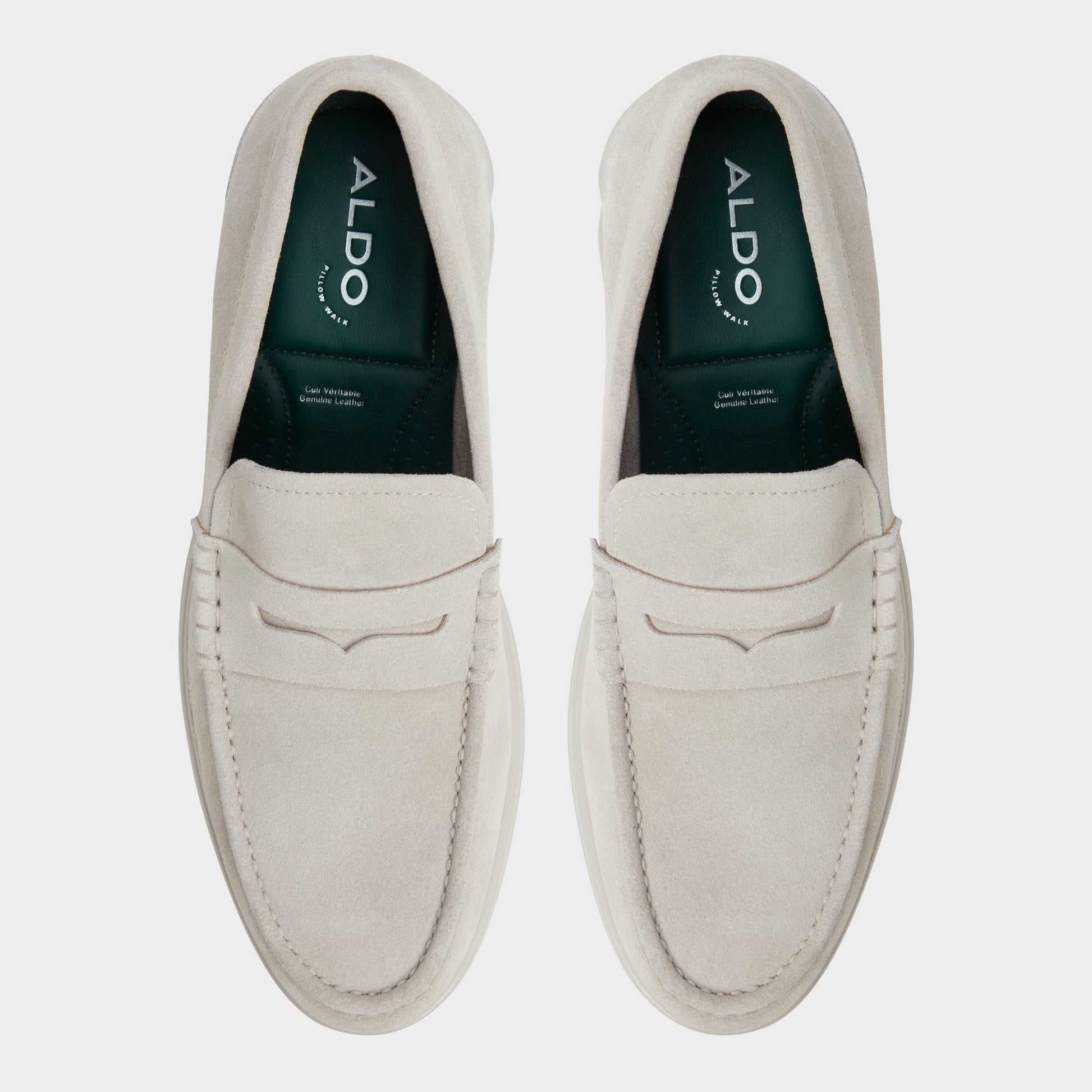 Tucker Light Grey Men's Dress Shoes - Loafer | Aldo Signature
