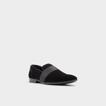 Asaria Open Black Leather Suede Men's Loafers & Slip-Ons - Loafer | Aldo Essential