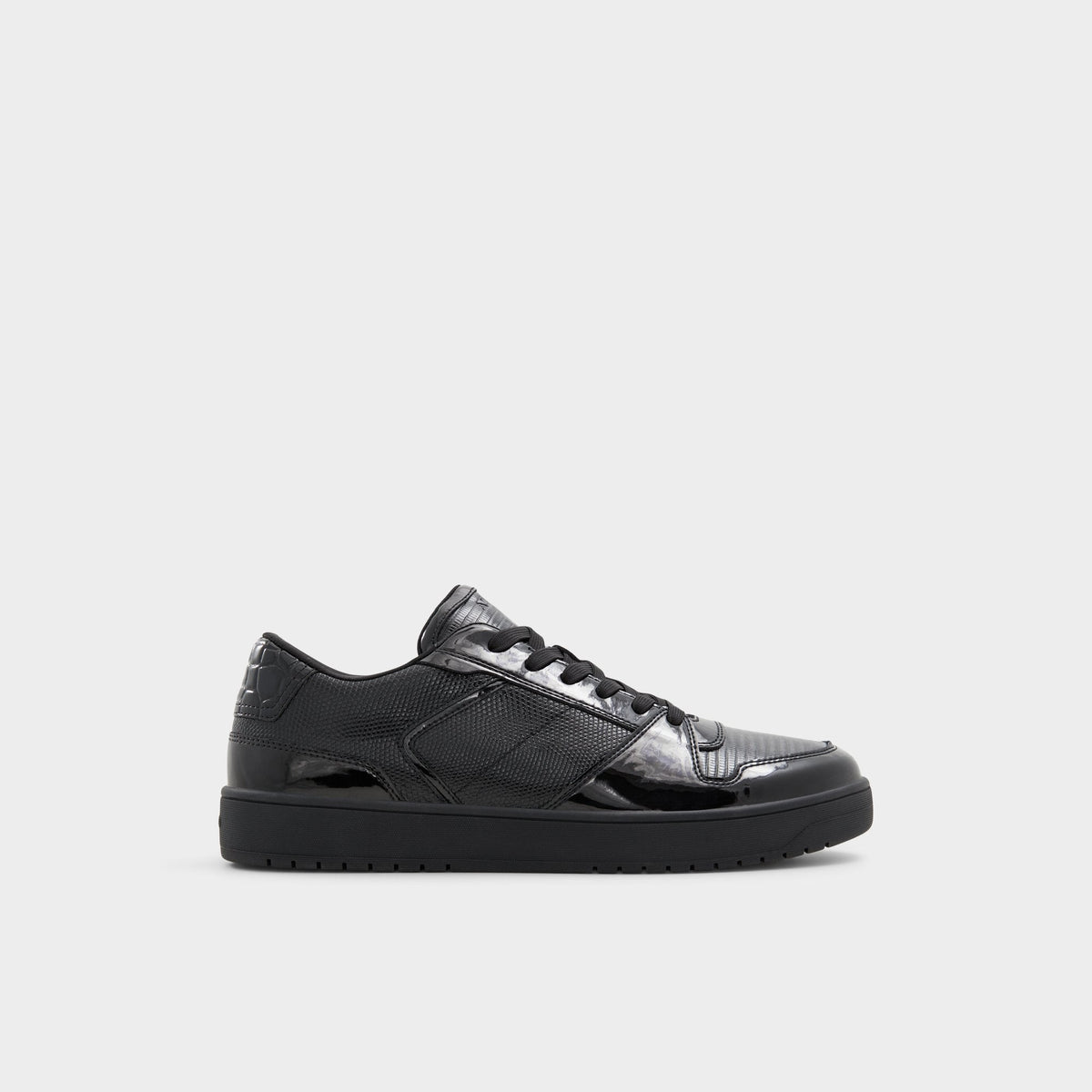 Zethan Black Synthetic Patent Men's Low top - Low top sneaker, Cup sole | Aldo Signature